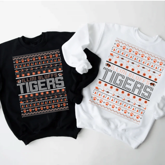 Tigers Christmas Sweater Crewneck Sweatshirt